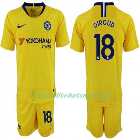 Fußballtrikots Chelsea Olivier Giroud 18 Kinder 2018-2019 Kurzarm Auswärts-trikot kaufen